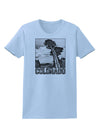 Colorado Landscape Text BW Womens T-Shirt-Womens T-Shirt-TooLoud-Light-Blue-X-Small-Davson Sales