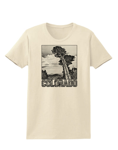 Colorado Landscape Text BW Womens T-Shirt-Womens T-Shirt-TooLoud-Natural-X-Small-Davson Sales