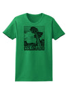 Colorado Landscape Text BW Womens T-Shirt-Womens T-Shirt-TooLoud-Kelly-Green-X-Small-Davson Sales