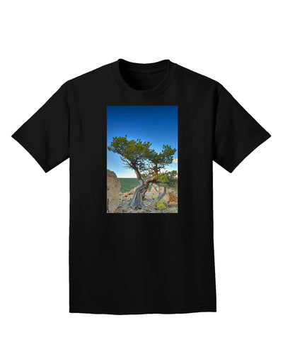 Colorado Landscape Tree Adult Dark T-Shirt-Mens T-Shirt-TooLoud-Black-Small-Davson Sales