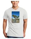 Colorado Landscape Tree Adult V-Neck T-shirt-Mens V-Neck T-Shirt-TooLoud-White-Small-Davson Sales