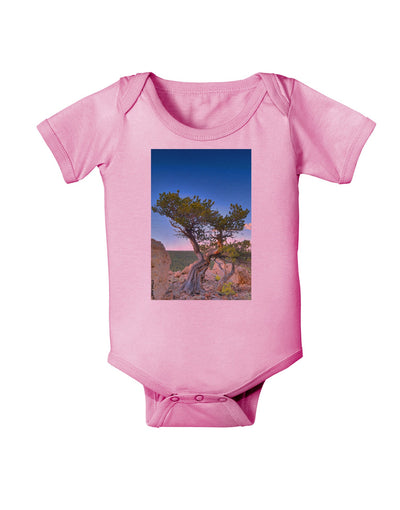 Colorado Landscape Tree Baby Romper Bodysuit-Baby Romper-TooLoud-Pink-06-Months-Davson Sales