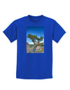 Colorado Landscape Tree Childrens Dark T-Shirt-Childrens T-Shirt-TooLoud-Royal-Blue-X-Small-Davson Sales