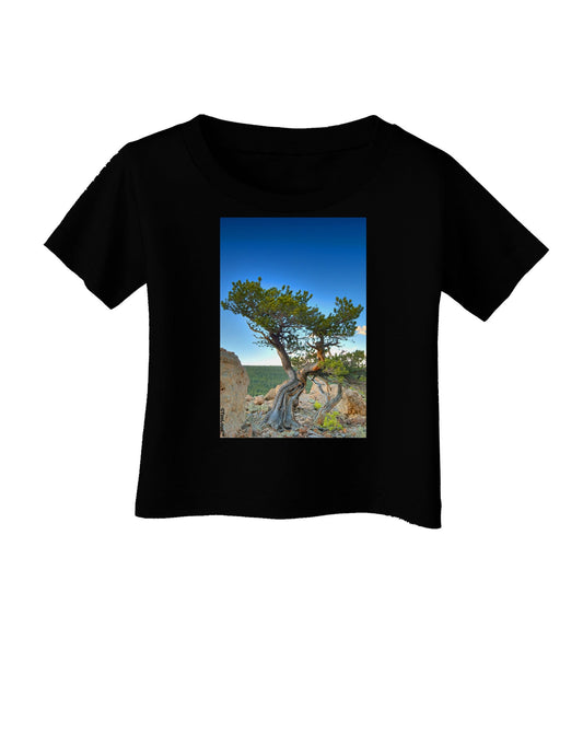 Colorado Landscape Tree Infant T-Shirt Dark-Infant T-Shirt-TooLoud-Black-06-Months-Davson Sales