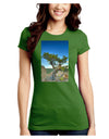 Colorado Landscape Tree Juniors Crew Dark T-Shirt-T-Shirts Juniors Tops-TooLoud-Kiwi-Green-Juniors Fitted Small-Davson Sales