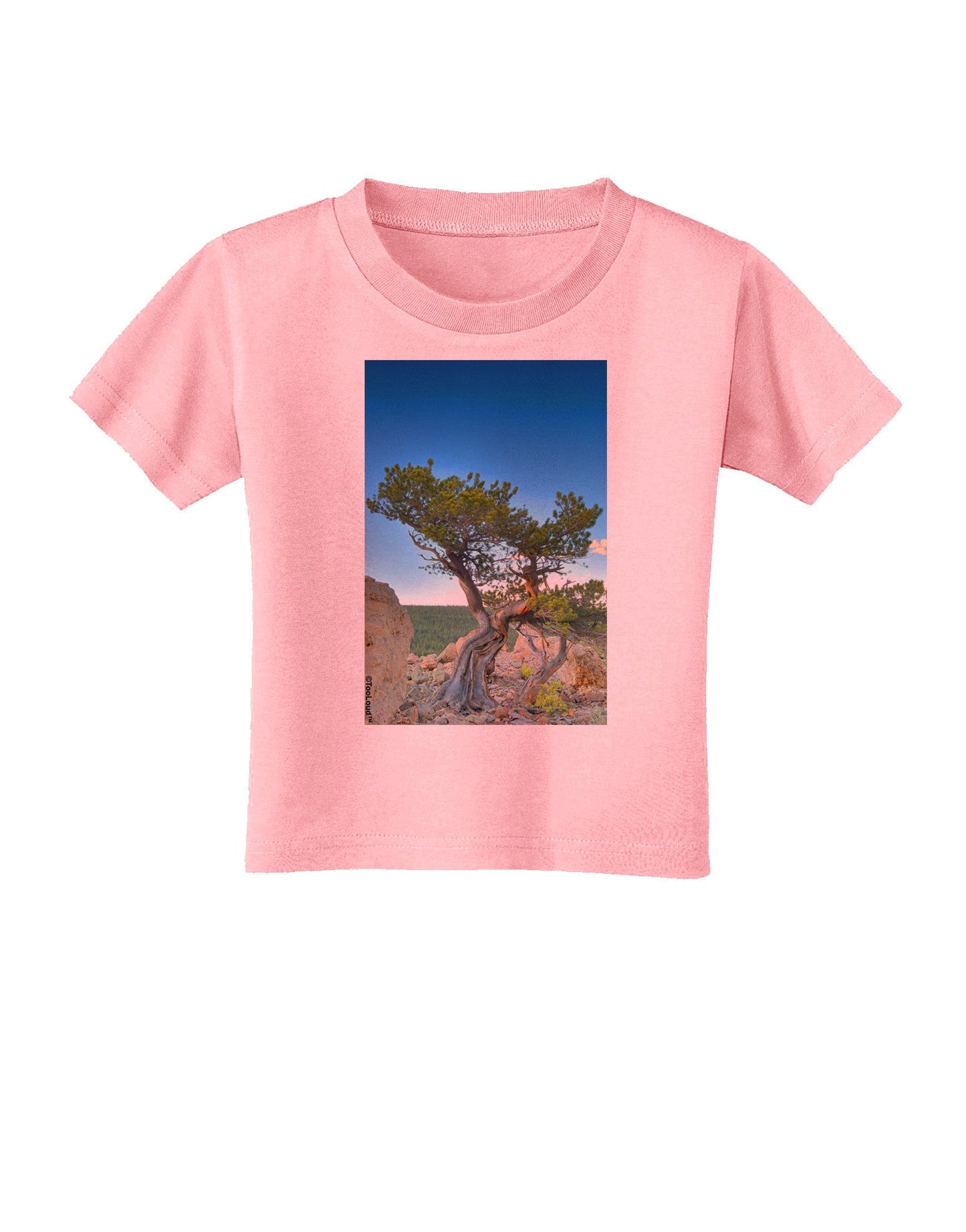 Colorado Landscape Tree Toddler T-Shirt-Toddler T-Shirt-TooLoud-Candy-Pink-2T-Davson Sales