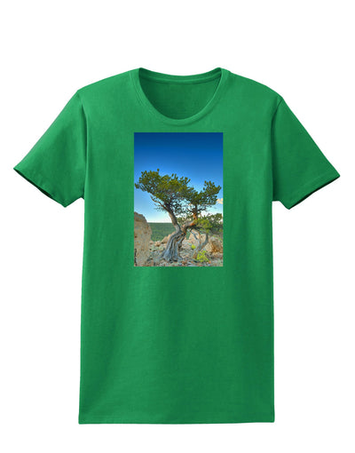 Colorado Landscape Tree Womens Dark T-Shirt-TooLoud-Kelly-Green-X-Small-Davson Sales