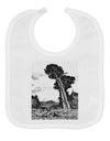 Colorado Landscape Watercolor BW Baby Bib