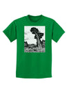 Colorado Landscape Watercolor BW Childrens Dark T-Shirt-Childrens T-Shirt-TooLoud-Kelly-Green-X-Small-Davson Sales