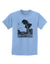 Colorado Landscape Watercolor BW Childrens T-Shirt-Childrens T-Shirt-TooLoud-Light-Blue-X-Small-Davson Sales