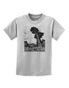 Colorado Landscape Watercolor BW Childrens T-Shirt-Childrens T-Shirt-TooLoud-AshGray-X-Small-Davson Sales