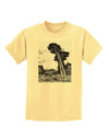 Colorado Landscape Watercolor BW Childrens T-Shirt-Childrens T-Shirt-TooLoud-Daffodil-Yellow-X-Small-Davson Sales