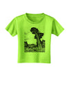 Colorado Landscape Watercolor BW Toddler T-Shirt-Toddler T-Shirt-TooLoud-Lime-Green-2T-Davson Sales