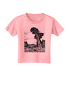 Colorado Landscape Watercolor BW Toddler T-Shirt-Toddler T-Shirt-TooLoud-Candy-Pink-2T-Davson Sales