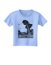 Colorado Landscape Watercolor BW Toddler T-Shirt-Toddler T-Shirt-TooLoud-Aquatic-Blue-2T-Davson Sales