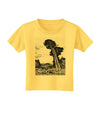 Colorado Landscape Watercolor BW Toddler T-Shirt-Toddler T-Shirt-TooLoud-Yellow-2T-Davson Sales