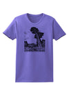 Colorado Landscape Watercolor BW Womens T-Shirt-Womens T-Shirt-TooLoud-Violet-X-Small-Davson Sales