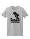 Colorado Landscape Watercolor BW Womens T-Shirt-Womens T-Shirt-TooLoud-AshGray-X-Small-Davson Sales