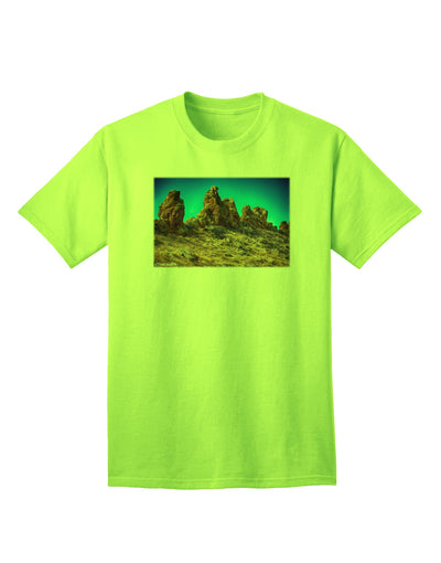 Colorado Mountain Range Adult T-Shirt by TooLoud-Mens T-shirts-TooLoud-Neon-Green-Small-Davson Sales