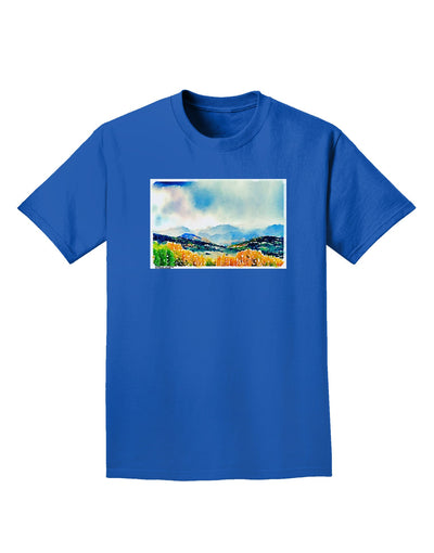 Colorado Mountain Scene Adult Dark T-Shirt-Mens T-Shirt-TooLoud-Royal-Blue-Small-Davson Sales