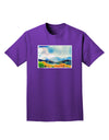 Colorado Mountain Scene Adult Dark T-Shirt-Mens T-Shirt-TooLoud-Purple-Small-Davson Sales