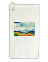 Colorado Mountain Scene Micro Terry Gromet Golf Towel 11&#x22;x19-Golf Towel-TooLoud-White-Davson Sales