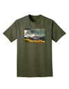 Colorado Mountain Scene Photo Adult Dark T-Shirt-Mens T-Shirt-TooLoud-Military-Green-Small-Davson Sales