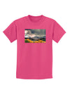 Colorado Mountain Scene Photo Childrens Dark T-Shirt-Childrens T-Shirt-TooLoud-Sangria-X-Small-Davson Sales