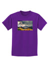 Colorado Mountain Scene Photo Childrens Dark T-Shirt-Childrens T-Shirt-TooLoud-Purple-X-Small-Davson Sales