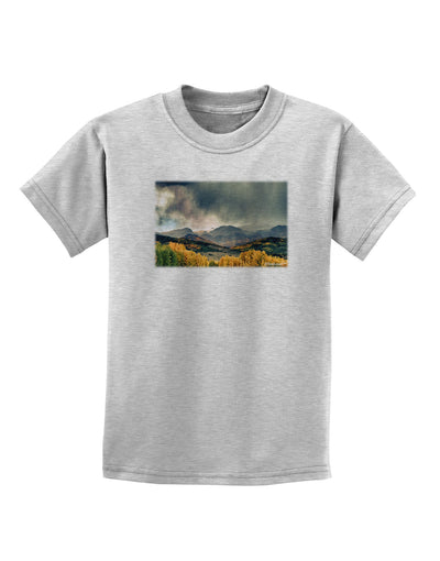 Colorado Mountain Scene Photo Childrens T-Shirt-Childrens T-Shirt-TooLoud-AshGray-X-Small-Davson Sales