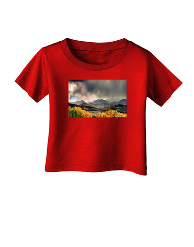 Colorado Mountain Scene Photo Infant T-Shirt Dark-Infant T-Shirt-TooLoud-Red-06-Months-Davson Sales