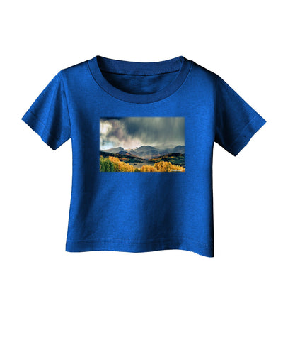 Colorado Mountain Scene Photo Infant T-Shirt Dark-Infant T-Shirt-TooLoud-Royal-Blue-06-Months-Davson Sales