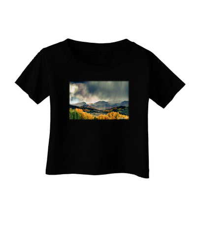 Colorado Mountain Scene Photo Infant T-Shirt Dark-Infant T-Shirt-TooLoud-Black-06-Months-Davson Sales