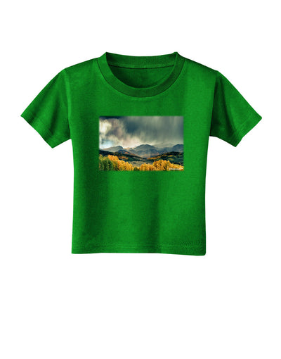 Colorado Mountain Scene Photo Toddler T-Shirt Dark-Toddler T-Shirt-TooLoud-Clover-Green-2T-Davson Sales