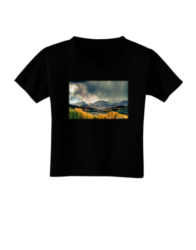 Colorado Mountain Scene Photo Toddler T-Shirt Dark-Toddler T-Shirt-TooLoud-Black-2T-Davson Sales