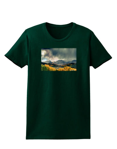 Colorado Mountain Scene Photo Womens Dark T-Shirt-TooLoud-Forest-Green-Small-Davson Sales