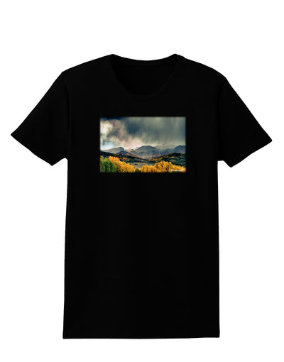 Colorado Mountain Scene Photo Womens Dark T-Shirt-TooLoud-Black-X-Small-Davson Sales