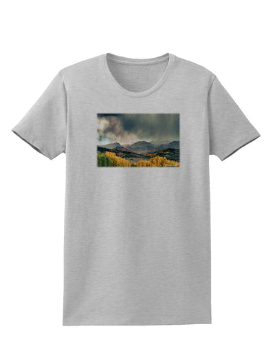 Colorado Mountain Scene Photo Womens T-Shirt-Womens T-Shirt-TooLoud-AshGray-X-Small-Davson Sales