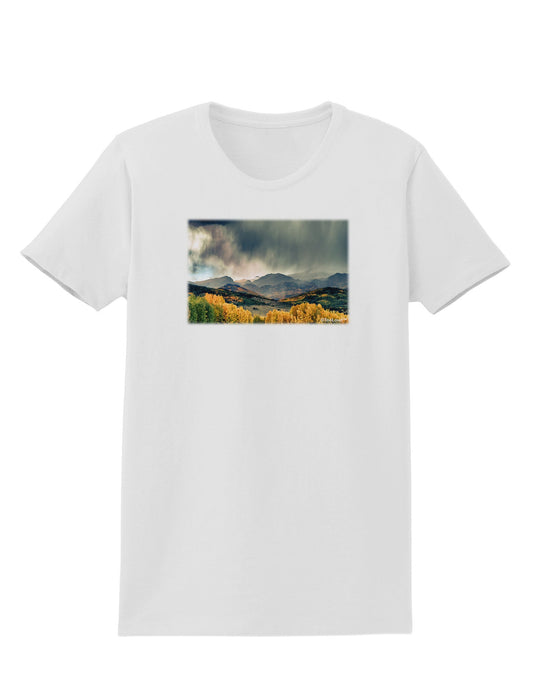 Colorado Mountain Scene Photo Womens T-Shirt-Womens T-Shirt-TooLoud-White-X-Small-Davson Sales