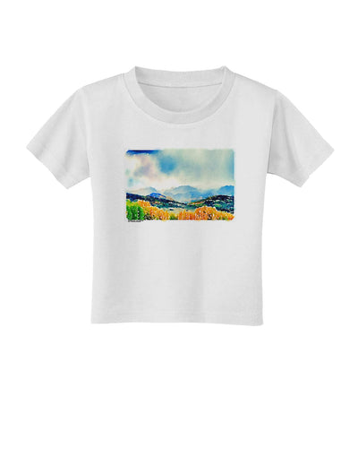Colorado Mountain Scene Toddler T-Shirt-Toddler T-Shirt-TooLoud-White-2T-Davson Sales