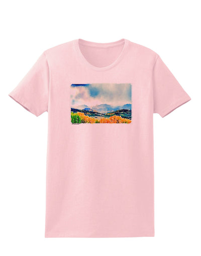 Colorado Mountain Scene Womens T-Shirt-Womens T-Shirt-TooLoud-PalePink-X-Small-Davson Sales