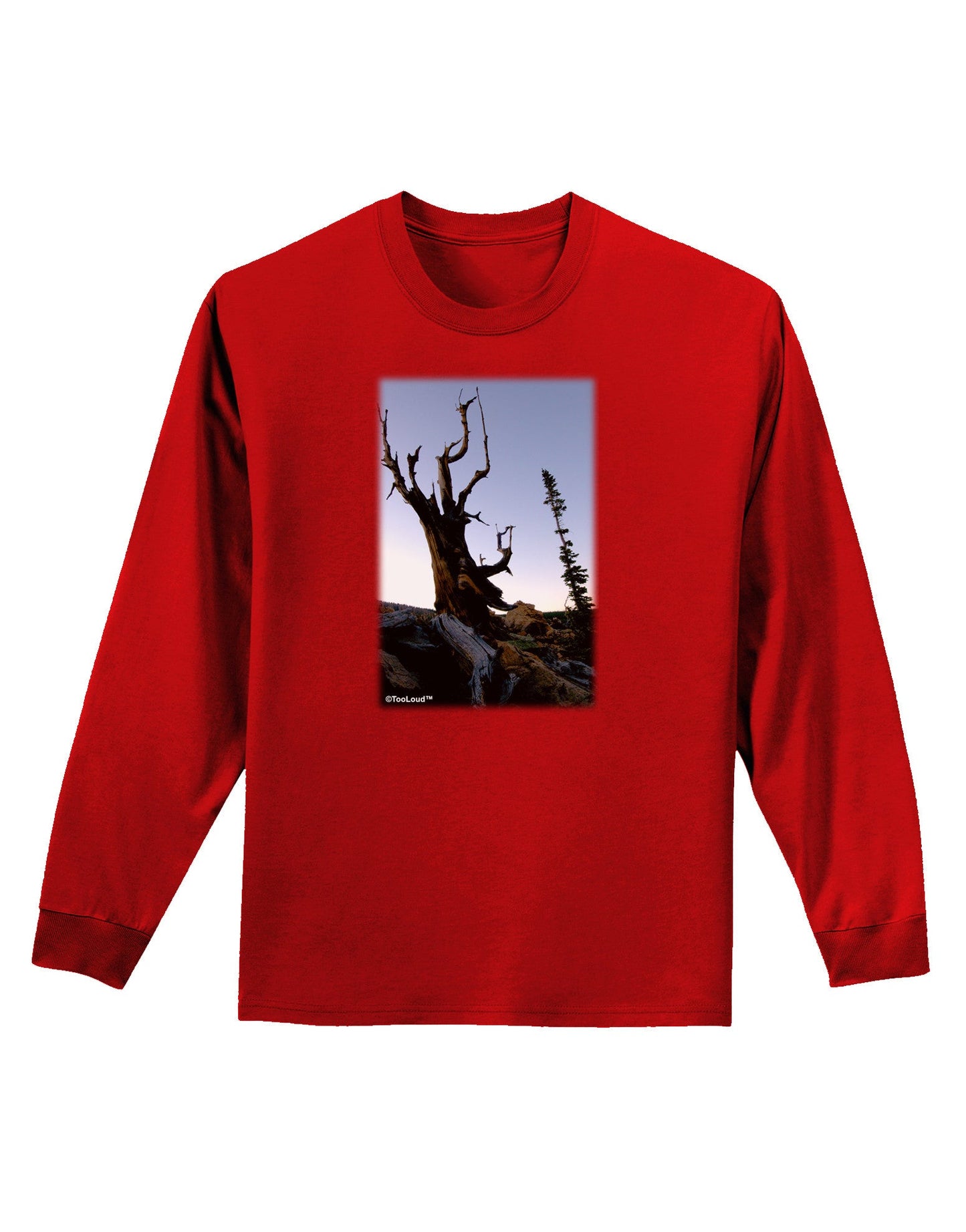 Colorado Mountain Scenery Adult Long Sleeve Dark T-Shirt-TooLoud-Red-Small-Davson Sales