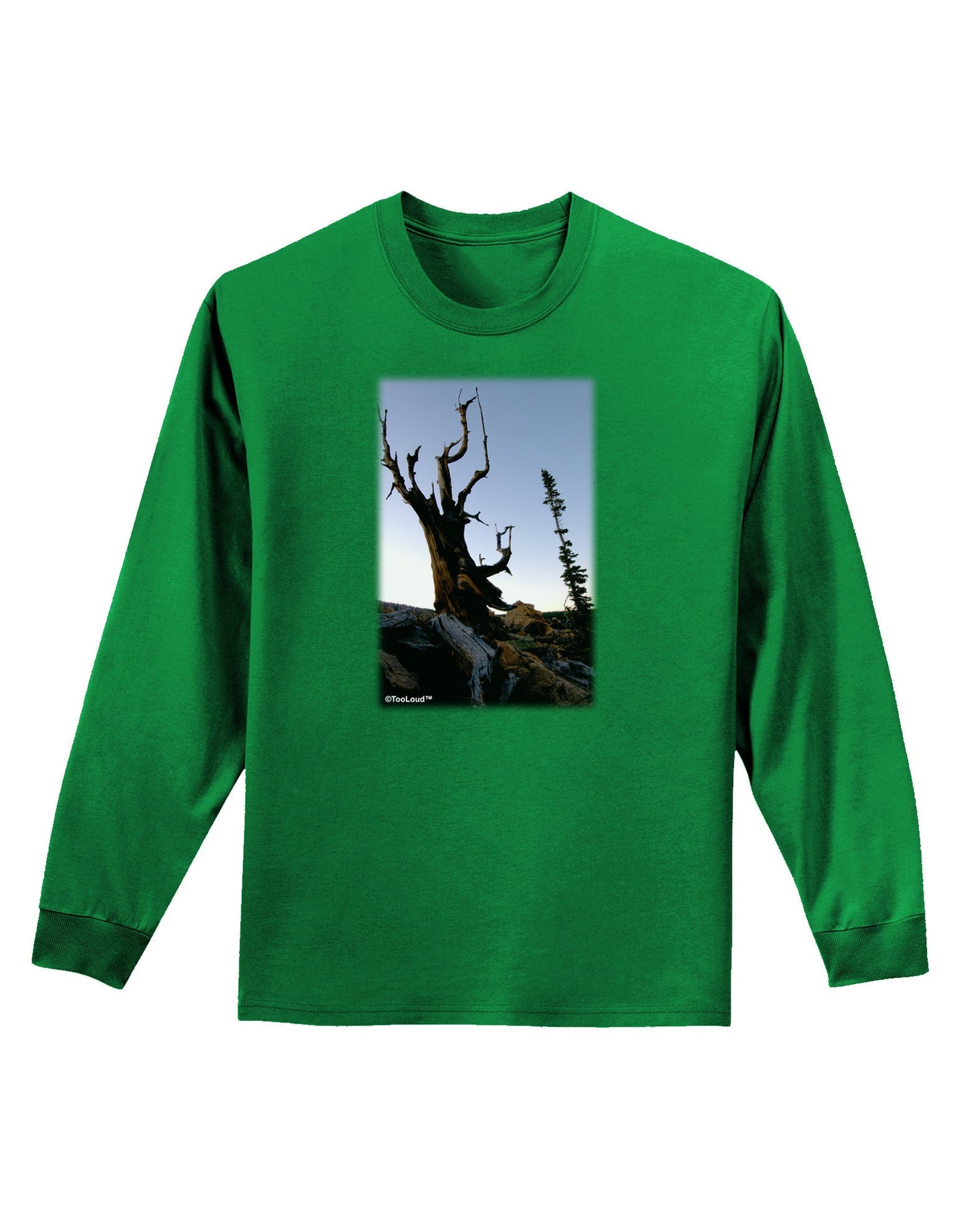 Colorado Mountain Scenery Adult Long Sleeve Dark T-Shirt-TooLoud-Kelly-Green-Small-Davson Sales
