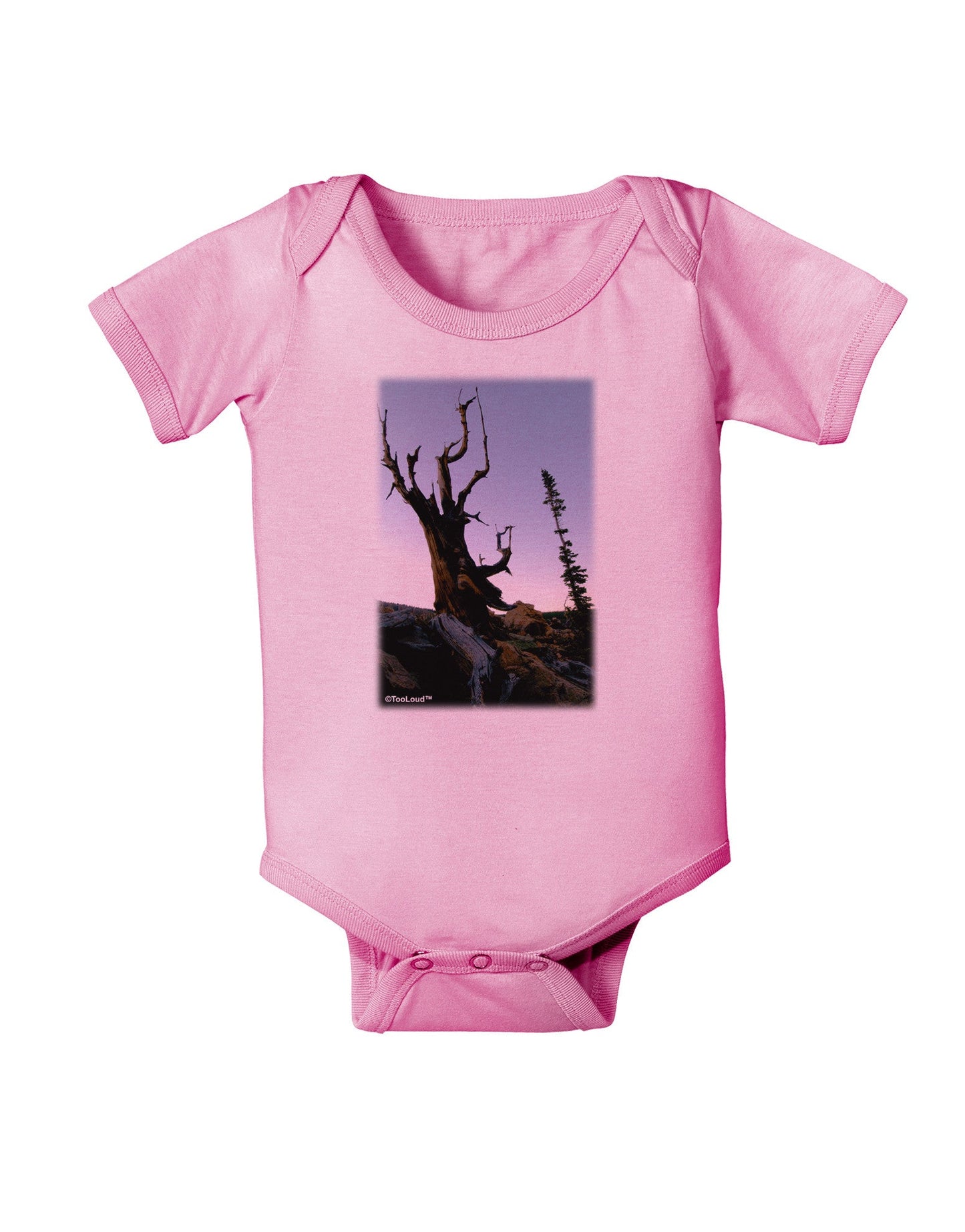 Colorado Mountain Scenery Baby Romper Bodysuit-Baby Romper-TooLoud-Pink-06-Months-Davson Sales