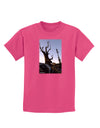 Colorado Mountain Scenery Childrens Dark T-Shirt-Childrens T-Shirt-TooLoud-Sangria-X-Small-Davson Sales