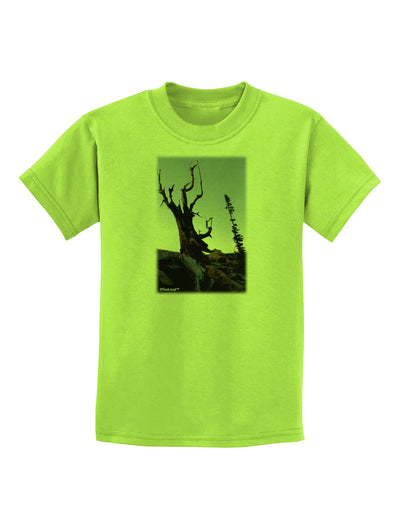 Colorado Mountain Scenery Childrens T-Shirt-Childrens T-Shirt-TooLoud-Lime-Green-X-Small-Davson Sales