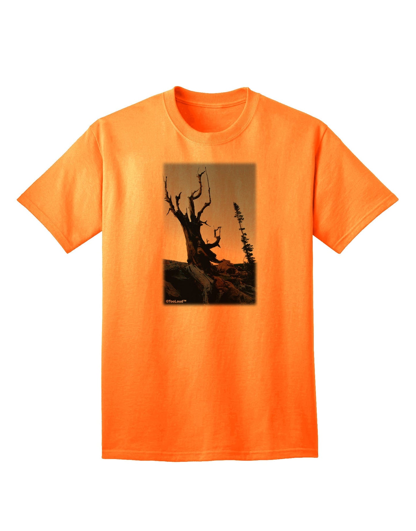 Colorado Mountain Scenery - Premium Adult T-Shirt for Outdoor Enthusiasts-Mens T-shirts-TooLoud-Neon-Orange-Small-Davson Sales