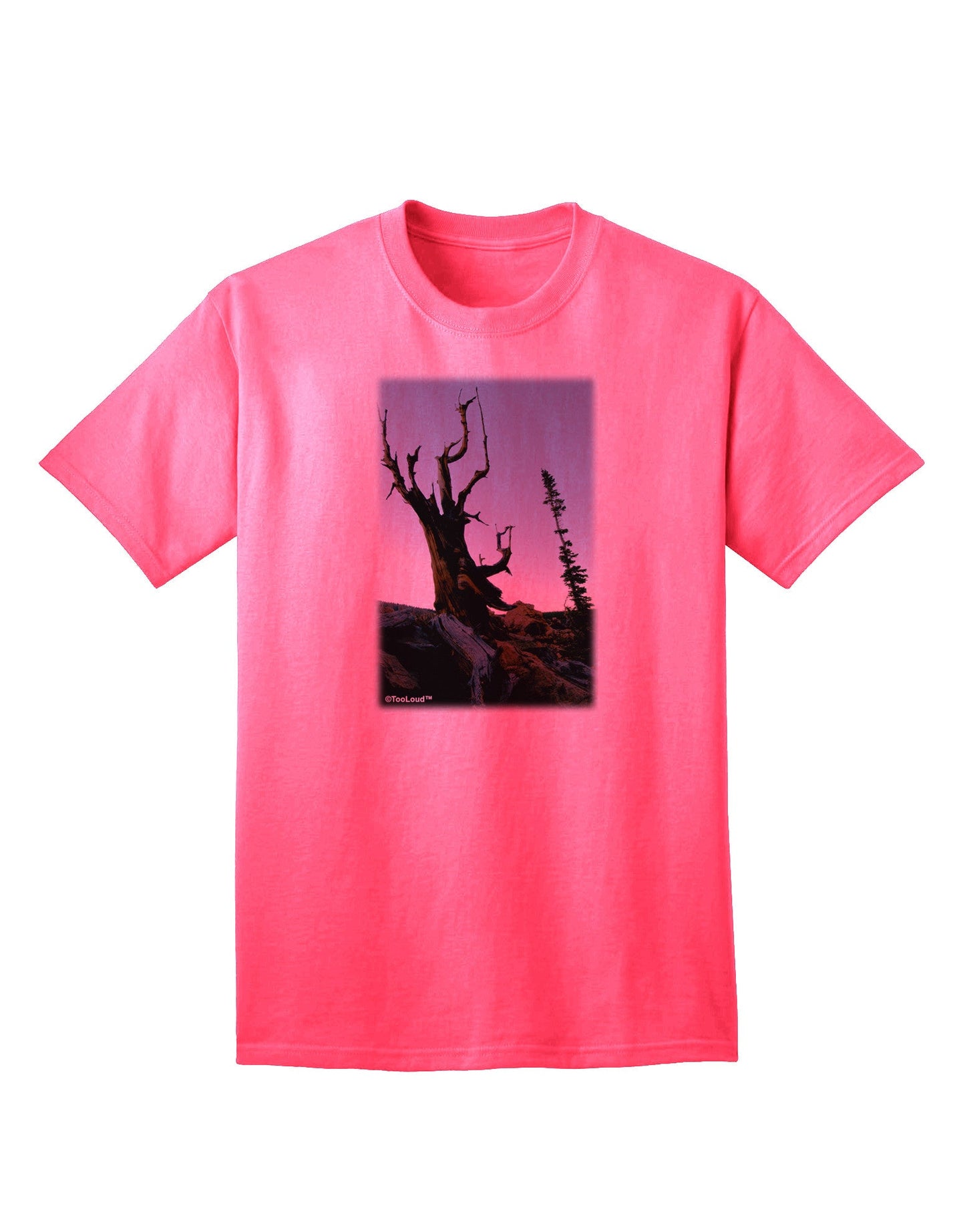 Colorado Mountain Scenery - Premium Adult T-Shirt for Outdoor Enthusiasts-Mens T-shirts-TooLoud-Neon-Pink-Small-Davson Sales