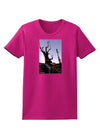 Colorado Mountain Scenery Womens Dark T-Shirt-TooLoud-Hot-Pink-Small-Davson Sales