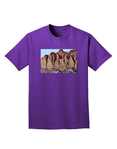 Colorado Mountain Spires Adult Dark T-Shirt-Mens T-Shirt-TooLoud-Purple-Small-Davson Sales